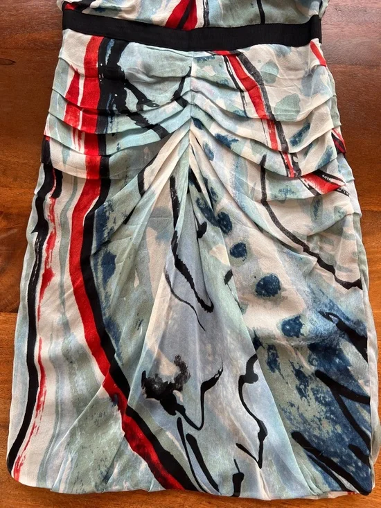 Diane von Furstenberg Womens Sleeveless Sheath Silk Dress Size 2 - Picture 2 of 13